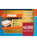FRAM 10262 Ultra Premium Engine Air Filter 40,000 Mile for Select Ford T... - £15.56 GBP