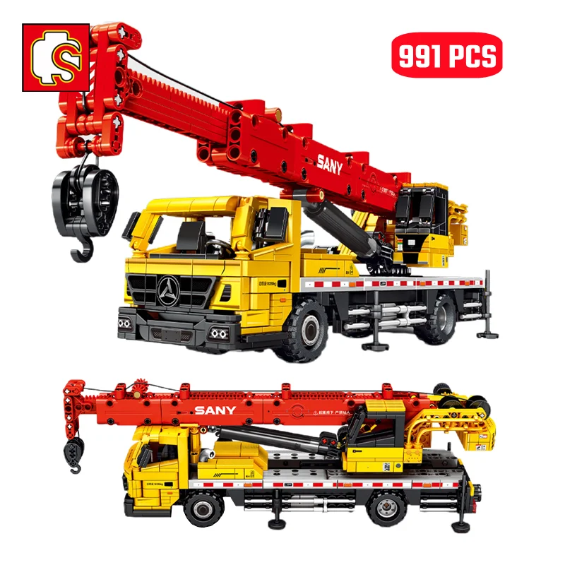 SEMBO City Construction Truck Cranes Models Building Blocks MOC Technic - £34.67 GBP