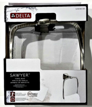 Delta Sawyer Towel Ring Brushed Nickel Finish Faucet Match Spot Shield - $27.99