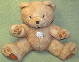 TB TRADING 15&quot; PLATINUM PLUS TEDDY PLUSH BEAR TAN STUFFED ANIMAL PLASTIC... - £17.94 GBP