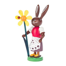 Alexander Taron Dregeno Easter Ornament Rabbit with Flower - £50.32 GBP