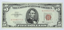 $5 1963 HIGHER GRADE United States Five Dollar Note Paper Bill - £25.03 GBP