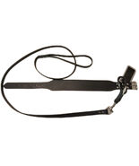 Leather Greyhound Lined Collar and Lead Set (Black) - $64.74