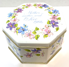 Vintage Mothers Day 1982 Avon Tin Mother Another Word For Love Made in E... - $10.62