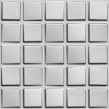 Dundee Deco JNFBAZP2118 Paintable Off White Geometric Cubes Fiber 3D Wal... - $15.67+