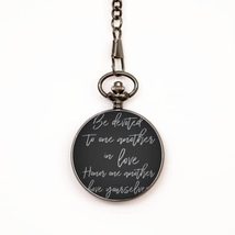Motivational Christian Pocket Watch, Be Devoted to one Another in Love. ... - $39.15