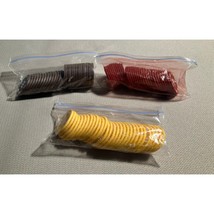 M&amp;M&#39;s Poker Collection Chips 30 Each Red Brown Yellow Replacements - $14.52