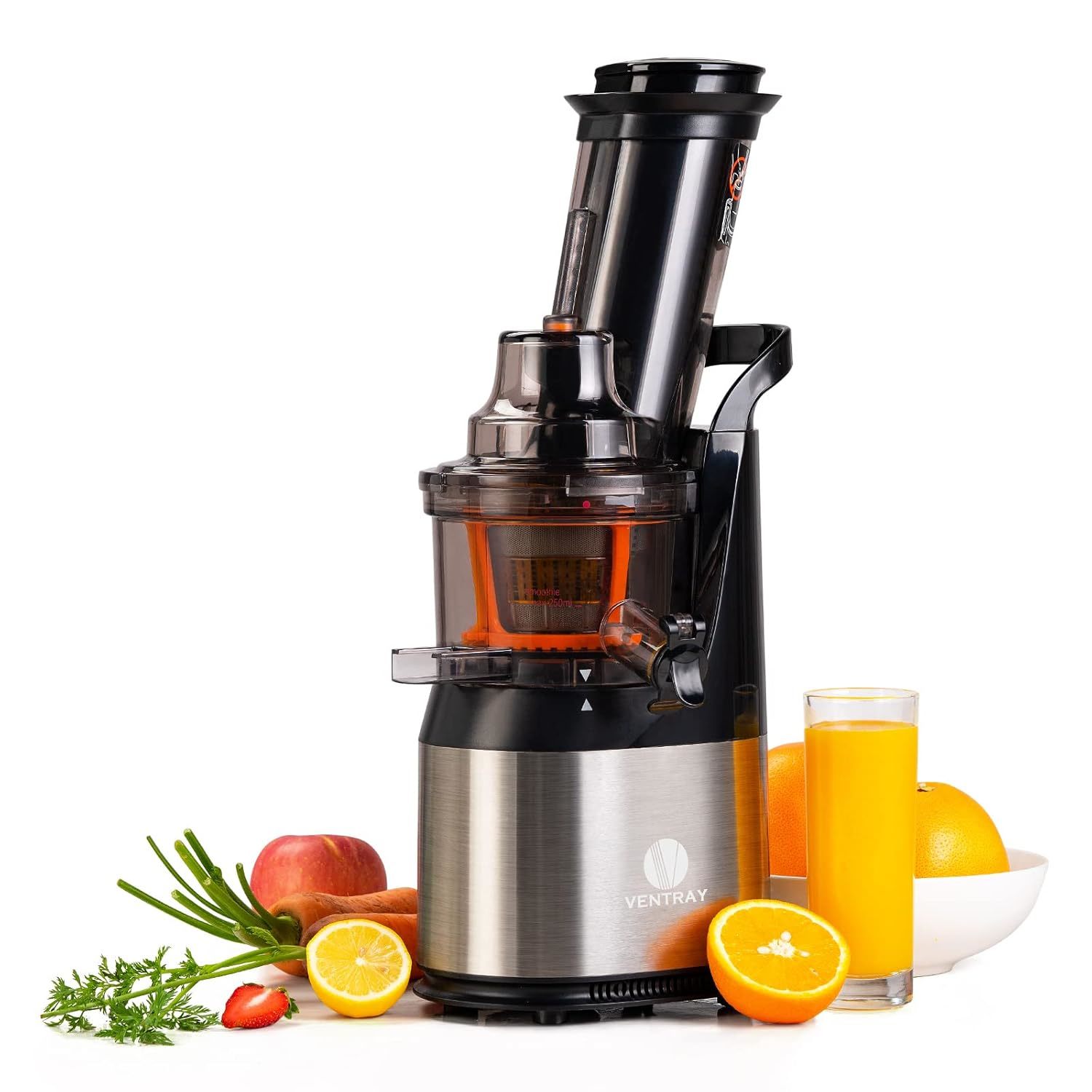 Slow Press Masticating Juicer,Easy To Clean,Bpa Free,Vegetable,Fruits Juice,Comp