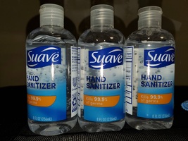 Suave Hand Sanitizer 8oz (3 Bottles) - $29.99