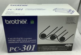 New Brother PC-301 Printing, Fax Cartridge Genuine Black Value pack 2 Cartridges - £12.49 GBP