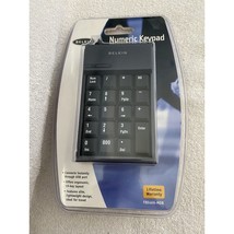 Belkin Numeric Keypad USB Model F8E466-MOB Black New Old Stock Sealed - $10.83 CAD