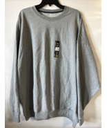 NEW Men’s 4XL Fleece Crew Sweatshirt Athletics Works Size 58-60 GRAY Cot... - $436.59 MXN