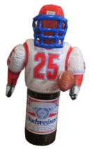 Vintage Budweiser Bud Bowl Inflatable Bottle 30&quot; Helmet Football 1990s NOS - $49.45