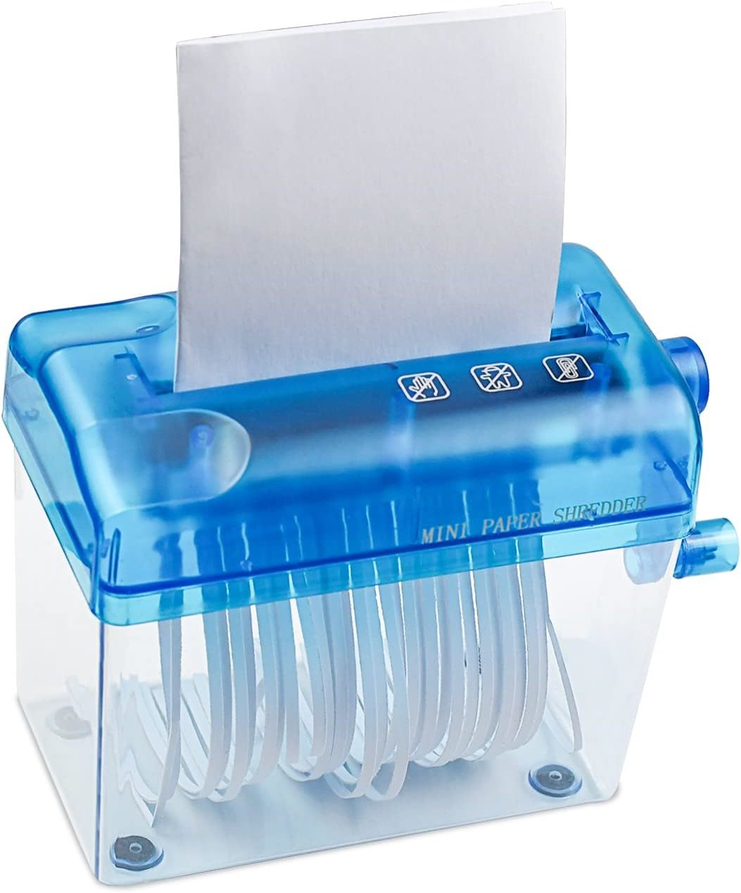 The Blue Jikiou Mini Hand Shredder Is A Portable Paper Shredder That Can... - $38.94