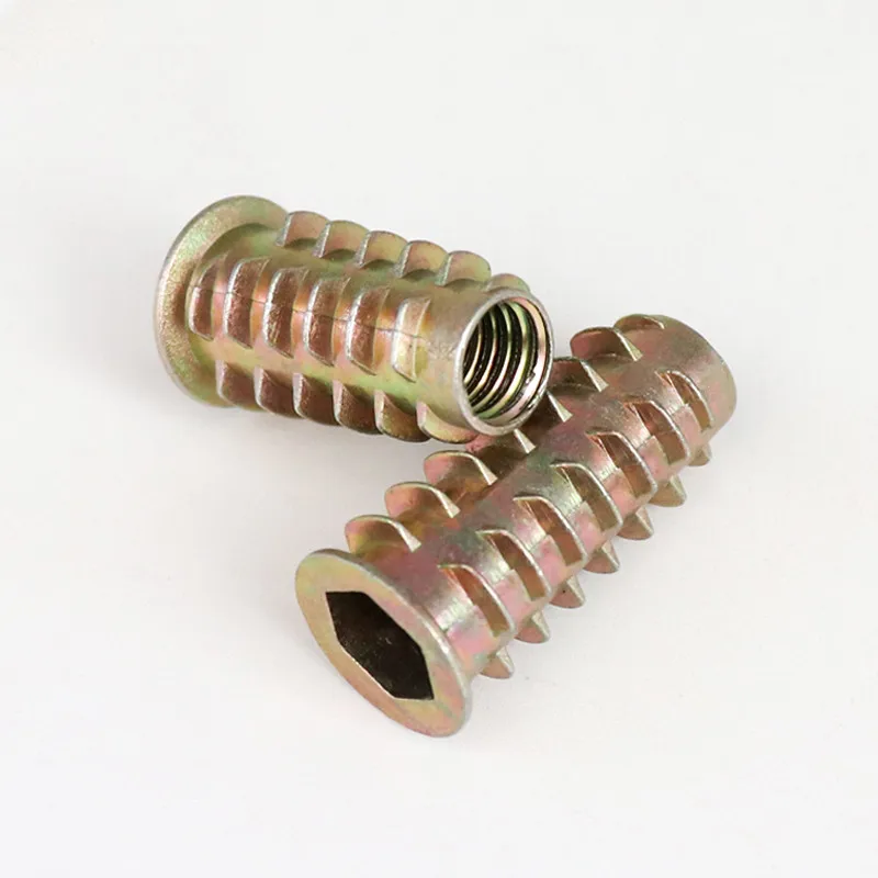 House Home 10/20/30/50Pcs M4 M5 M6 M8 M10 Zinc Alloy Thread For Wood Insert Nut  - £19.98 GBP