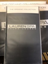 New Ralph Lauren Spa Organic King Pillowcases 400 TC Indigo Blue - £29.27 GBP