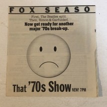 That 70s Show Tv Guide Vintage Print Ad Topher Grace Laura Prepon Tpa13 - $5.93