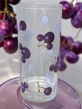 Disney Mickey Mouse &amp; Co Highball Drinking  Glasses Hidden Grapes Ears Rare - £26.58 GBP