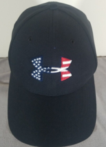 American Flag Under Armor Fitted L/XL Ball Cap Hat (A8) - £11.65 GBP