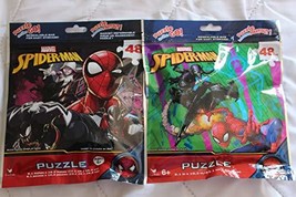 2 Factory Sealed Marvel Spider-Man Spiderman Puzzle on The Go 48 Piece Jigsaw Pu - $9.98
