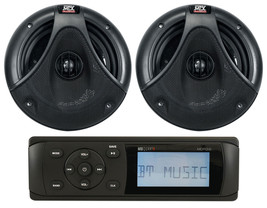 MB Quart MDR2.0 Marine/Boat Bluetooth/USB Receiver Radio+(2) MTX 6.5&quot; Speakers - £165.83 GBP