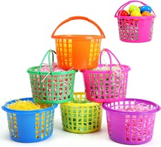 6 Pcs Easter Basket for Kids Easter Basket with Handle for Easter Hunting Game - £27.01 GBP