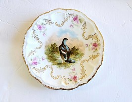 Antique P.M. Bavaria Game Bird Plate 8.75&quot; Porzellanfabrik Moschendorf c... - $373.69 MXN