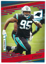 2021 Panini Prestige #80 Derrick Brown Carolina Panthers Red Xtra Points /299 - £2.34 GBP