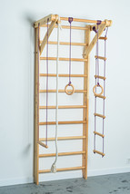 Stall Wall Bar - Sport Ladder Set w/ Rope Attachments for Kids and Adults - $389.00