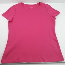 Charter Club Womens Pink Short Sleeve Crewneck T-Shirt Basic Tee Medium - £15.94 GBP