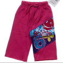 Girls 12M graphic sweat pants 12 months NEW Pink Blue Purple 6 Smile - $8.00