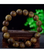 Hainan Green Kyara Wild Oud Agarwood Bracelet 12mm Diameter Beads - $7,150.26 MXN