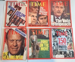 Time Magazine 1974 Lot Of 6 July &amp; August Ford / Nixon Fall 1989 Collector&#39; - £22.66 GBP