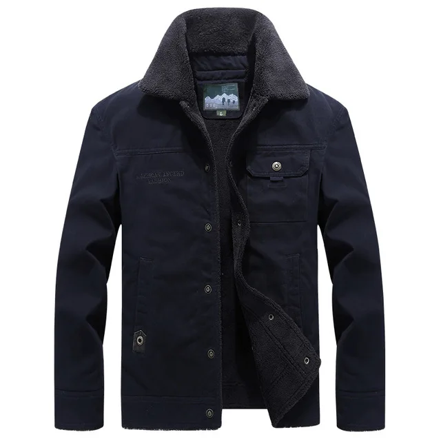 Winter Warm Thicken Jacket Parkas Coat Men High Quality  Windbreaker Men Casual  - £352.33 GBP