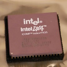 Vintage Intel DX4 100MHz A80486DX4-100 SK051 CPU Processor Tested &amp; Work... - $42.06