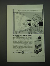 1956 General Electric Projection Lamps Ad - Projectionists we have known - $18.49