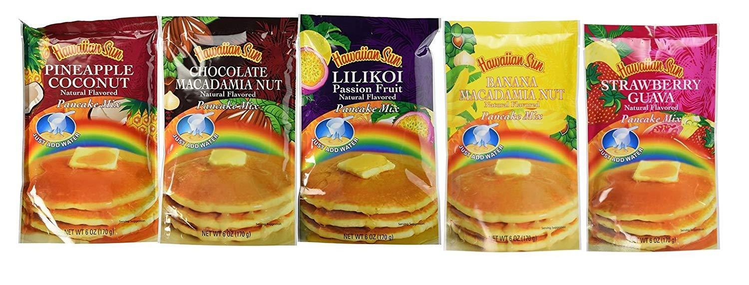 Hawaiian Sun 5 Flavor Pack Assorted Pancake Mix - $37.95
