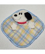 Vintage 1958 Knickerbocker Snoopy Plaid Satin Baby Security Blanket Love... - $1,377.17 MXN