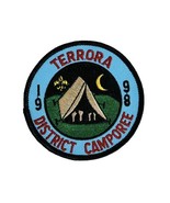 Vintage 1998 Terrora District Camporee Embroidered 3&quot; Patch North Carolina - $9.05 CAD