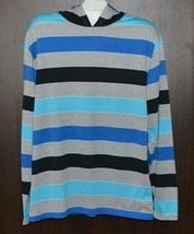 Se7en Souls Men&#39;s Blue Black Cotton Hoody Shirt Sweater Sz XL  NEW - £21.06 GBP