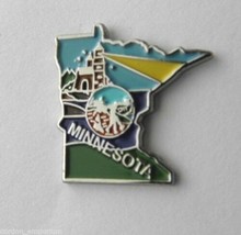 Minnesota Us State Map Lapel Pin Badge 5/8 Inch - £4.31 GBP