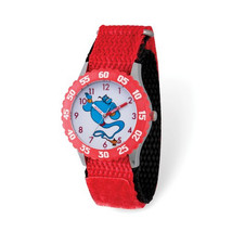 Disney Kids Aladdin Genie Time Teacher Red Nylon Band Watch - £50.51 GBP