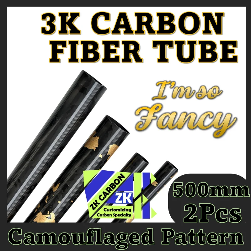 Carbon Fiber Tube for RC Drone Accessories Helicopter Repair Glossy Surface - $12.21+