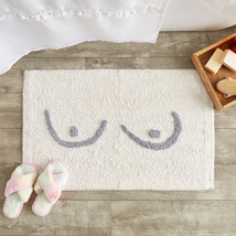 Non-Slip Bath Mat, Feminine Figure Bathroom Rug (Cream, 32 X 20 In) - £31.16 GBP