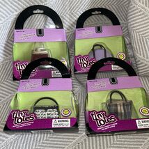 Tiny Totes Purse Keychains Barbie Sized Lot Of 4 New Old Stock C4 - $35.81