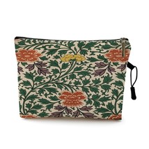 Mandala Floral Makeup Bag With Printing Pattern Portable Organizer Bag Pouches F - £9.54 GBP
