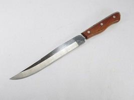 Vintage Maxam Steel Carving Knife Full Tang 8&quot; Stainless Steel Blade 13&quot; Total - £7.75 GBP