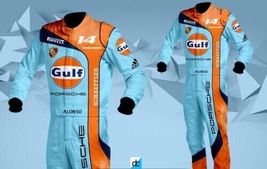 Alonso Gulf new model printed go kart suit karting race suit - £79.95 GBP