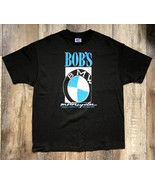 Vintage T-Shirt Bobs BMW Motorcycles Jessup Maryland Black Hanes Beefy-T... - £27.23 GBP