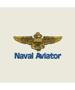 Naval Aviator Wings Aviation Pilot Embroidered Polo Shirt - $569.27 MXN+
